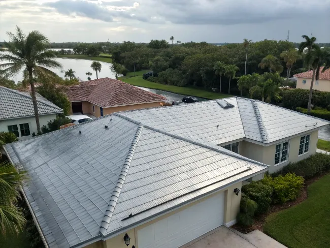 Window technician installing a window